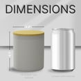 thumbnail image 3 of TRUE CANDLE Jars with Lids and Matching Gift Box - 6X Glass Jar with lid, Frosted Candle Jars with Lids, Glass Candle Jars for Making Candles, Candle Vessels, Bulk Candle Jars Bulk - 14oz - Frosted, 3 of 7