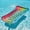 Round Hole Sequin Dreamy Rainbow Float Panel, variant on Rectangular PVC Inflatable Floating Row, Gradient Color Floating Bed with Vent Holes & Great Buoyancy, Ideal for Indoor & Outdoor Water Entertainment