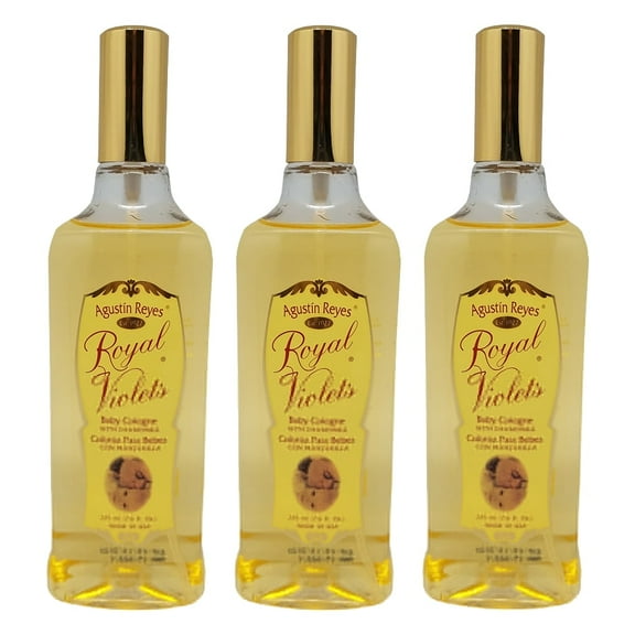 Royal Violets Chamomile Baby Cologne. Traditional for over 70 Years, Clean, Mild and Long Lasting Fragrance 7.6 fl oz / 225 ml. Pack of 3
