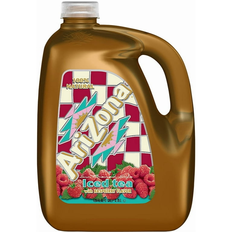 AriZona Sun Brewed Style Iced Tea with Raspberry Flavor 128 fl oz