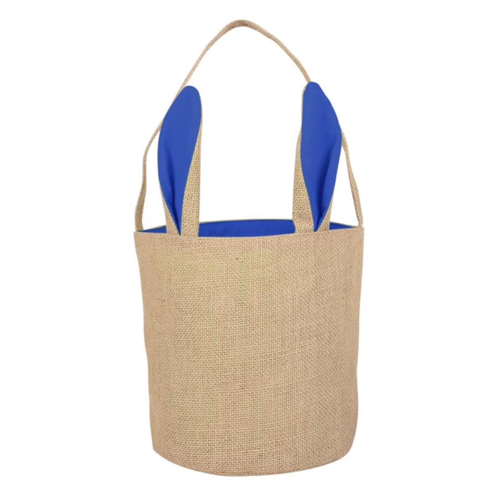 Easter Egg Hunt Basket Bag, 8.7 x 7.9 inch Reusable Grocery Shopping ...
