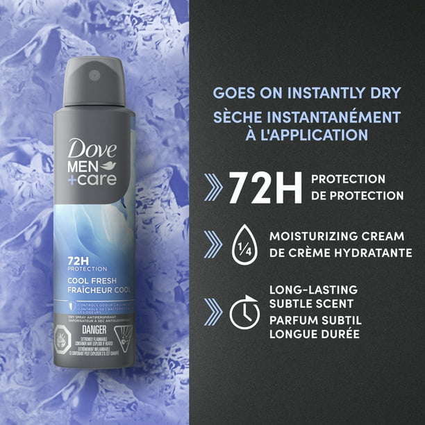 Rexona スプレー 72H/48H-2 Dove 250ml 4セット Dove Men+Care Antiperspirant Dry Spray deodorant for 72H sweat