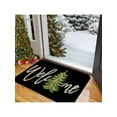 thumbnail image 6 of 1pc Black Christmas Welcome Doormat - Anti-Slip Thickened Flannel Floor Mat for Indoor Home Entrances, 6 of 11