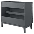 thumbnail image 3 of Modway Render 35" MDF and Particleboard Bathroom Vanity Cabinet in Gray, 3 of 8