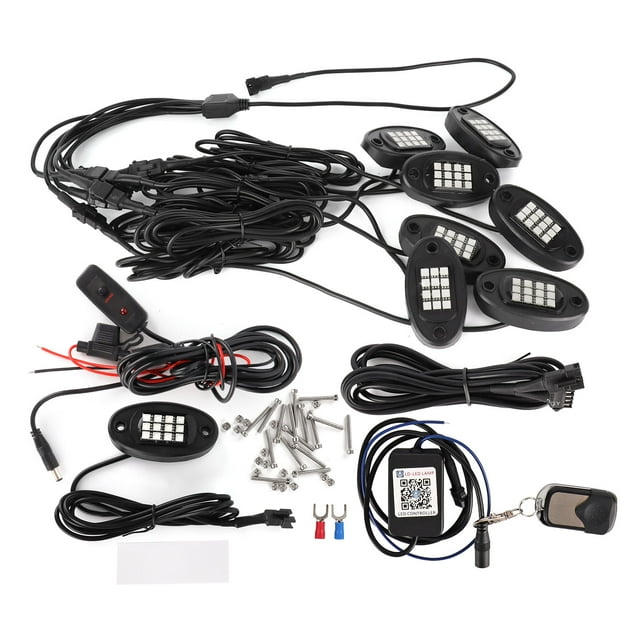 Led Rock Light Rock Light Kits LED Rock Light Kits 8 Pods For Truck UTV ATV With Dimmer Switch