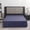 Blue, variant on Queen Size Ruffled Bed Skirt with Split Corners 16 Inch Drop Dust Ruffle Bed Skirt for Platform Bed Elegant Terracotta Color