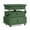 Green, variant on GZXS Flip-Top Storage End Table with Built-in Power Station & 2 Drawers, Height-Adjustable MDF Rolling Table with Brake Casters, High Gloss Black Finish Work/Dining Sofa Table, Easy Assembly