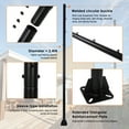 thumbnail image 5 of golytefs 2 Pack Shade Sail Poles 10FT Outdoor Sun Shade Poles Heavy Duty Shade Pole Kit, 5 of 9