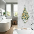 thumbnail image 2 of Yayeee 2 Pack Hand Towels for Bathroom 100% Cotton 16" x 28" Soft Absorbent Kitchen Towel, Orange Tree, 2 of 7