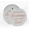 thumbnail image 2 of Inkdotpot Rose Gold Foil Paper Hang Tags Thank You Baby/ Bridal Shower Favor Tags 100 Pieces, 2 of 7