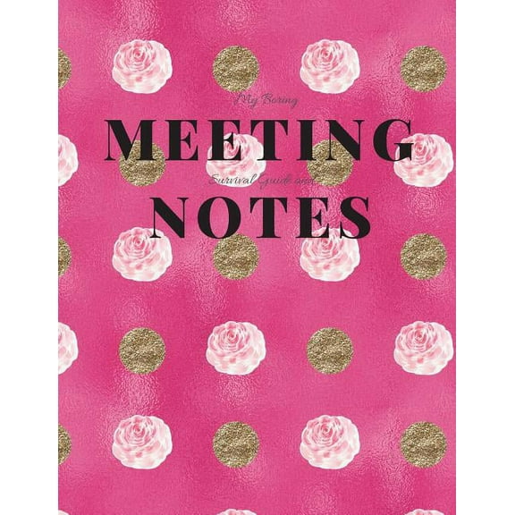 My Boring Meeting Survival Guide and Notes: 8.5x11 Meeting Notebook and Puzzle Book (Paperback)
