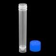 thumbnail image 4 of Unique Bargains 10mL Plastic Test Tubes, 30 Pack Frozen Container Storage Blue Screw Cap, Clear, 4 of 6