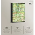 thumbnail image 2 of The Garden Impressionism Wall Art /Monet And Van Gogh Inspired Art Canvas Wall Art by Art Remedy, Black Floater Frame, 21" x 31", 2 of 7