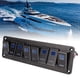 thumbnail image 3 of Panel de Interruptor de Palanca de Aluminio RV, Panel de Interruptor de Alternancia Led de Bote Marina 20a 30a Negro Oxidado 5Pin 8 Pandilla Para Autobús, 3 of 7