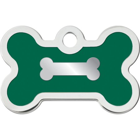 UPC: 0736511457308 | Small Bone Shape Dog Tag with Chrome Detail
