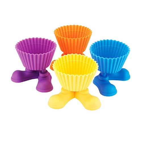 Imperial Home Silicone Cupcake Individual Holders (Set of 4) Walmart