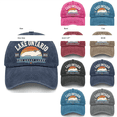 thumbnail image 2 of Lake Ontario Vintage Embroidered Dad Hat, Great Lakes Outdoor Sports Travel Cap One Size, 2 of 6
