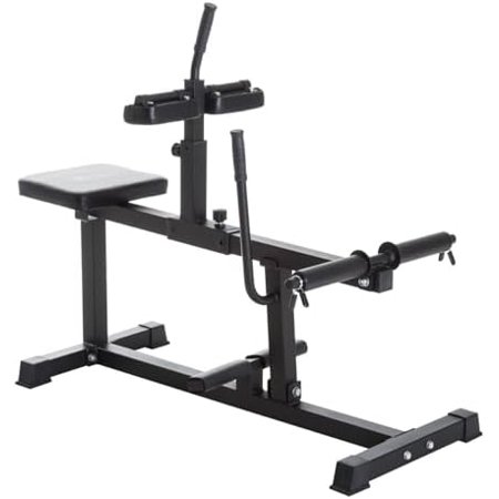 JSQ Black Alloy Steel Calf Raise Machine, Leg Machine, 440lbs Max Weight, Fixed Handles, Weight Plates$$Sport & Recreation Other