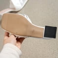 thumbnail image 5 of Gpaecead Women Metallic Ribbed Strap Chunky Heel Mules Square Toe Sparkly Plus Size Spring Summer Party Elegant Shoes,White, 5 of 8