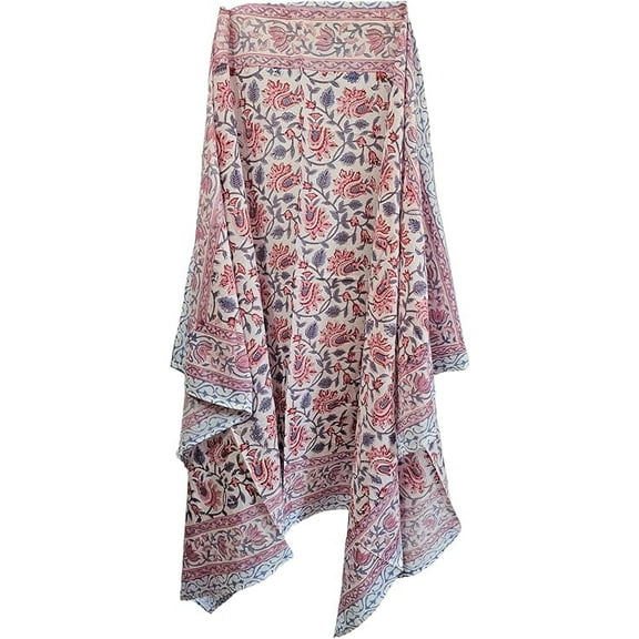 Indian Hand Made 100% Pure Cotton Block Printed Sarong, Green yellow Colour mix Printed Sarong Women Bikini Cover Swimsuit Scarves Long Pareo Size 44x72 Inch ss096