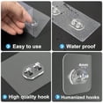 thumbnail image 5 of 14 Pack Shower Caddy Adhesive Replacement Strong Adhesive Hooks Waterproof Shower Adhesive Strips No Drilling for Bathroom Storage Shelves and Kitchen Racks, 5 of 7