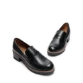thumbnail image 4 of Zapatos DREAM PAIRS Mocasines con Plataforma y Tacón Grueso Negro Talla 11, 4 of 7