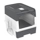 thumbnail image 5 of Caja de arena plegable para gatos con tapa, inodoro cerrado, fácil de limpiar y con puerta frontal. Gris, 5 of 9