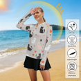 thumbnail image 5 of FORMRS Womens Long Sleeve Shirts UPF 50+ Sun Protection Quick Dry Fishing Hiking Tops, Size S-2XL, Gray Cartoon Pattern, 5 of 8
