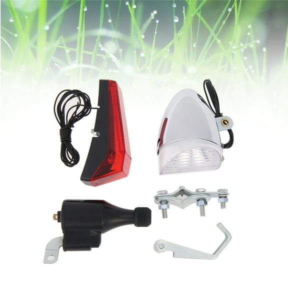 Soimiss Lights Bike Headlight Taillight Combinations Plastic Neat Design 1 Set