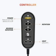 Comfier Shiatsu Foot Massager with Heat Feet Warmer Massage Machine Electric Heating Pad for Back