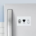thumbnail image 3 of CafePress - Peace Love Dogs - Rectangle Magnet, 2"x3" Refrigerator Magnet, 3 of 3