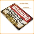 thumbnail image 4 of dingleiever-Warning signs Children Left Unattended Will Be Sold To The Circus Warning 8" x 12" Funny outdoor sign, 4 of 4