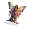 thumbnail image 4 of 2D Butterfly Decoración de hadas Decoración acrílica Centro de mesa de arte plano adorno para mesa de estantería de mesa gabinete, 4 of 8