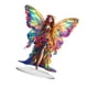 thumbnail image 3 of Decoración de hada con mariposa 2D, decoración acrílica, centro de mesa, obra de arte, adorno plano de mesa para estantería, armario, 3 of 9