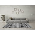thumbnail image 3 of Ahgly Company Indoor Square Abstract Gray Modern Area Rugs, 7' Square, 3 of 4