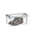 thumbnail image 2 of Clear Plastic Stackable Storage Bin with Lid, Home, Organizer, Can Be Placed in Closet, Under Bed, or Locker in Dorm, Designed to Use for Clothes, Food, Toys, Supplies, Linen, etc. 6 qt., By Superio., 2 of 5