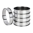 thumbnail image 1 of 6Pcs Stainless Steel English Muffin Rings Non-Stick Coating Cake Mold for Baking Double Rolled Edge Design Food Grade 8cm 10cm Cooking Rings, 1 of 7