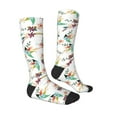 thumbnail image 3 of Balery Pretty Floral With Leaves Fun Novelty Socks Men'S Women'S Crew Socks Funny Crazy Novelty Socks Quirky And Cool Socks, 3 of 9