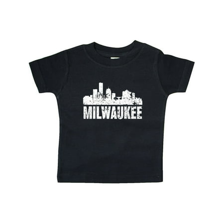 

Inktastic Milwaukee Skyline Grunge Gift Baby Boy or Baby Girl T-Shirt