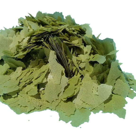 Aquatic Foods Spirulina Green Gro Flakes - Premium Tropical Fish Foods - 2-lbs