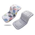 thumbnail image 1 of KAIYANG Forro para asiento de cochecito de algodón puro, tamaño 32 x 80 cm, polígono rosa, 1 of 1