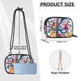 thumbnail image 4 of FORMRS Mini Crossbody Bag for Women Adjustable Shoulder Rope Travel Casual Phone Purse, Musical Pattern, 4 of 7