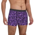 thumbnail image 4 of Cauagu Purple Leopard Print Boxer Briefs for Men,Comfortable Breathable Men's Underwear Moisture Wicking Underpants -XX-Large, 4 of 8