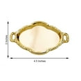 thumbnail image 3 of Efavormart 12 Pack - 4.5" Gold Oval Mini Candy Display Tray Favors - Baroque Design for Wedding, Bridal Shower, Baby shower, Birthday, Candy Jars Decorations, 3 of 11