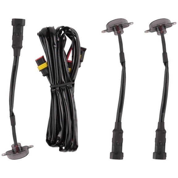 3 Pcs External Amber LED Lights Decoration, Led Front Grille Lights for 2004-2019     Grille Running Lamps