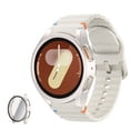 thumbnail image 2 of HOMEYA Case for Samsung Galaxy Watch 7 40mm,360°Protective Hard PC Bumper with Tempered Glass Screen Protector for Galaxy Watch 7 40mm,Gold, 2 of 9