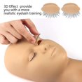 thumbnail image 5 of Párpados de repuesto para cabeza de maniquí de pestañas, párpado extraíble con entrenamiento de extensión de pestañas, 5 of 5