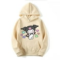 thumbnail image 2 of Purple Kuromi Cartoon Anime Women Pullover Tops Spring Autumn Men Oversized Sweatshirt 2024 New Couple Hoodie Clothes, 2 of 6