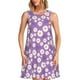 thumbnail image 1 of Balery Daisies Flowers Vestidos de verano para mujer con estampado: vestido holgado sin mangas, vestido playero informal y cómodo para días calurosos., 1 of 7