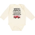 thumbnail image 3 of Inktastic Firefighter Volunteer Fireman Boys Long Sleeve Baby Bodysuit, 3 of 5